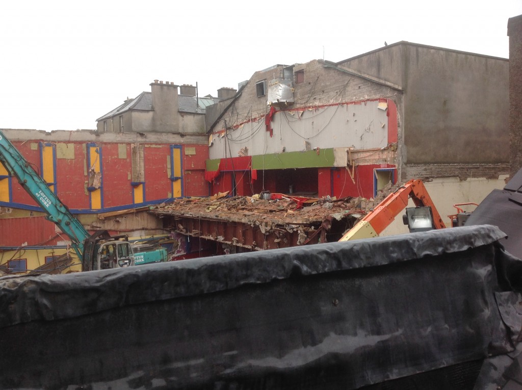 View out the back of Tom Murphys onto old capitol cinema site