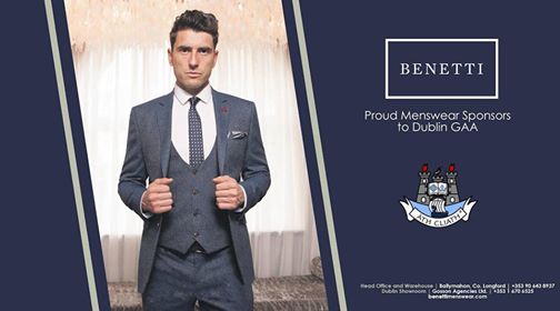 Benetti - Dublin GAA Suits available at Tom Murphy Menswear