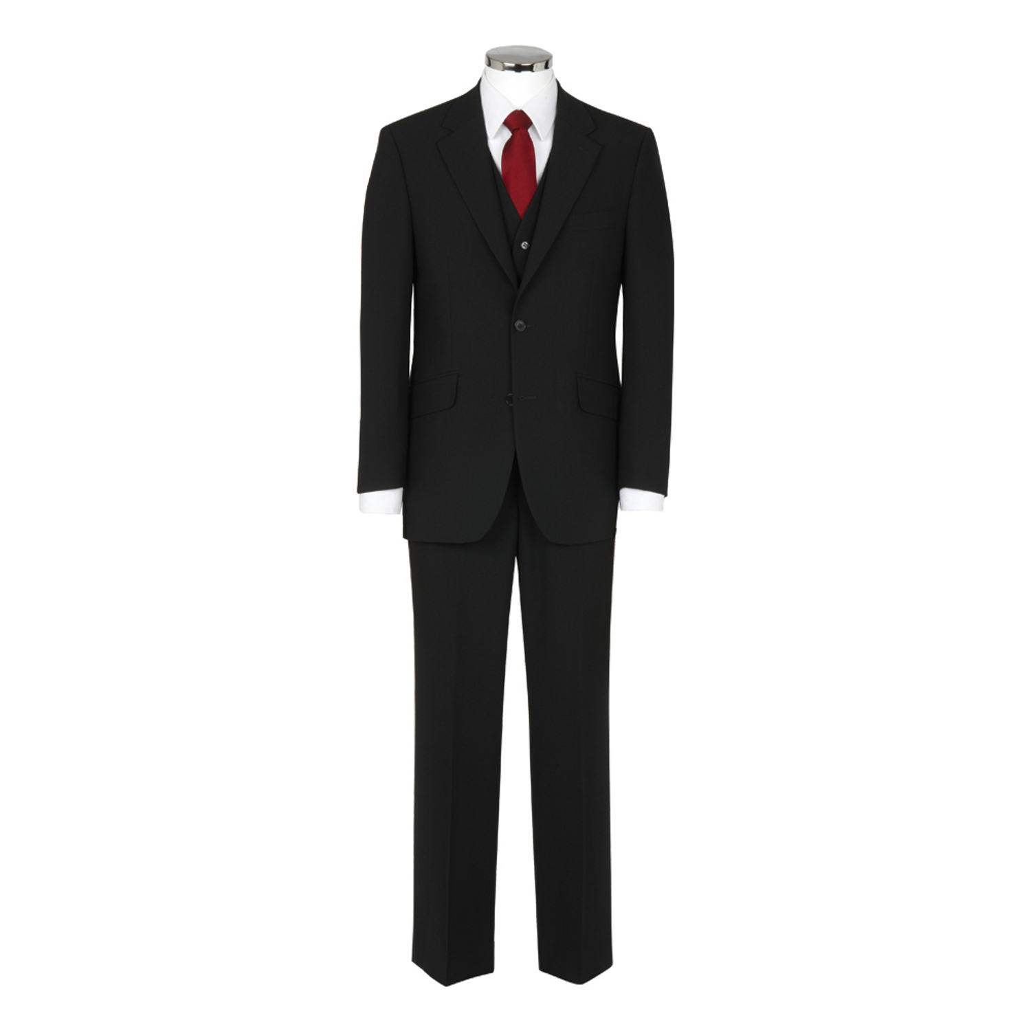 3 Piece Wool Mix Black Suit | Tom Murphy Menswear