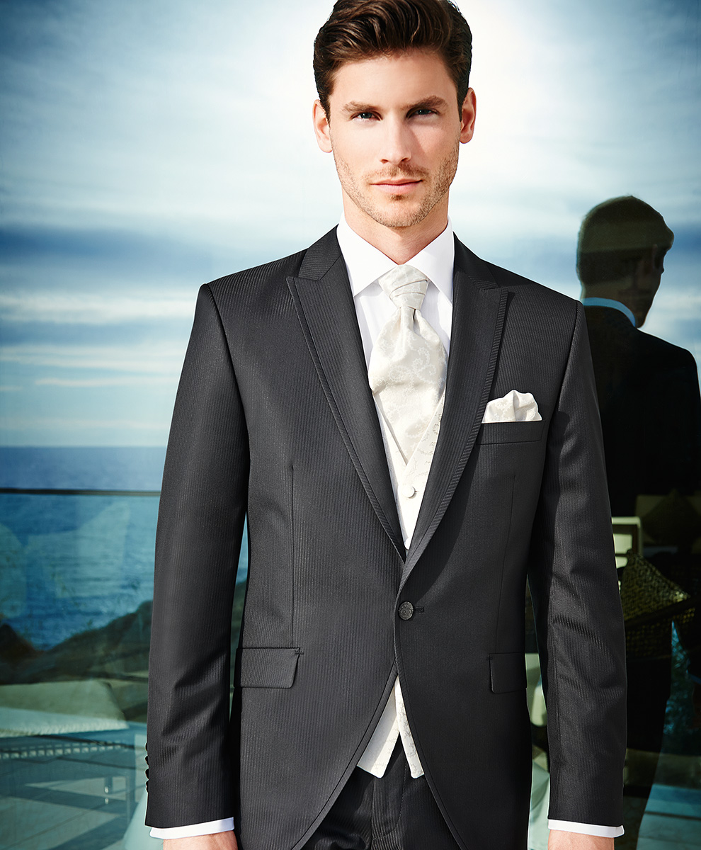 One Button Black Suit - Tom Murphy's Formal and Menswear