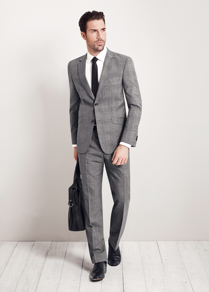 Prince of Wales Grey Check Suit - Tom Murphy's Formal and Menswear
