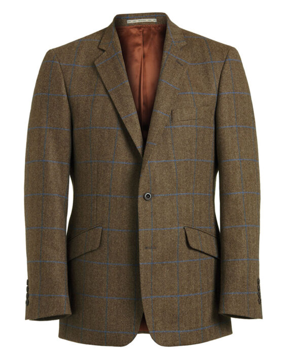 Brown Tweed Lilac Check jacket 52075-tom-murphy-menswear
