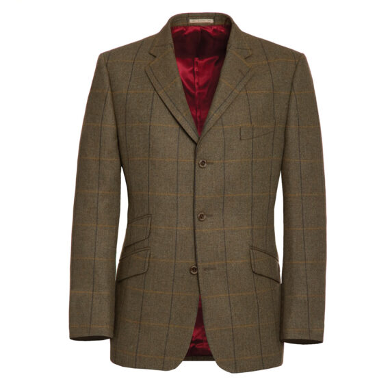 Brown with Black Check Jacket 52670-tom-murphy-menswear