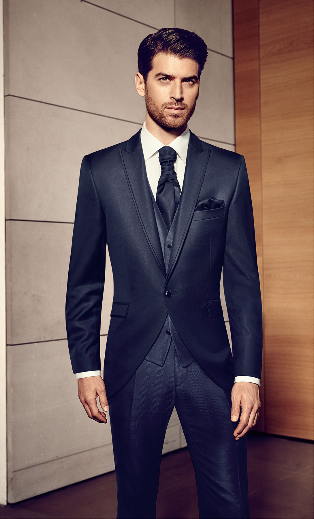 Slimline Blue 3 Piece Suit - Tom Murphy's Formal and Menswear