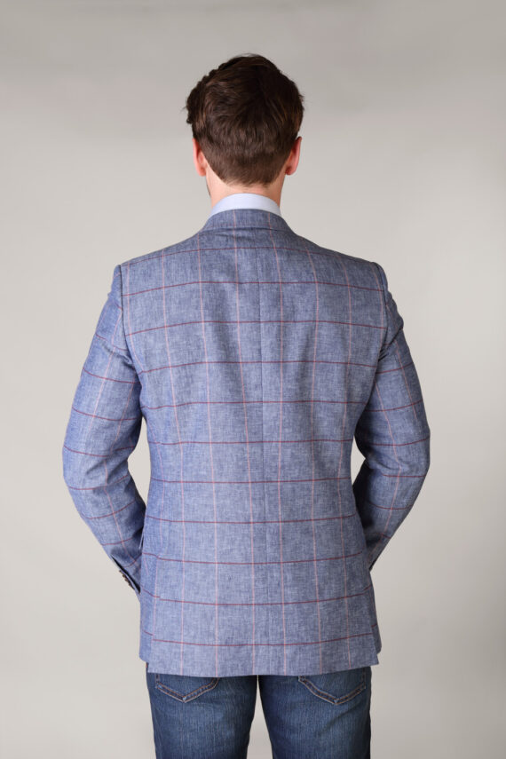 Magee Pink and Blue Check Jacket