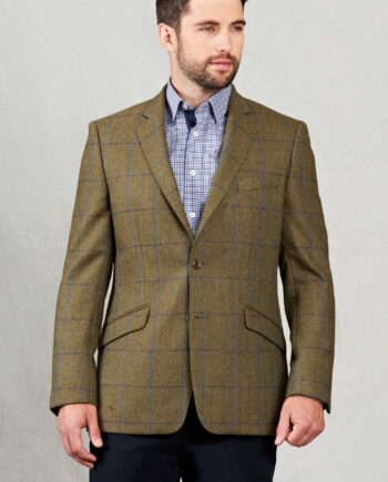 Blue and Purple Country Check Tweed Blazer