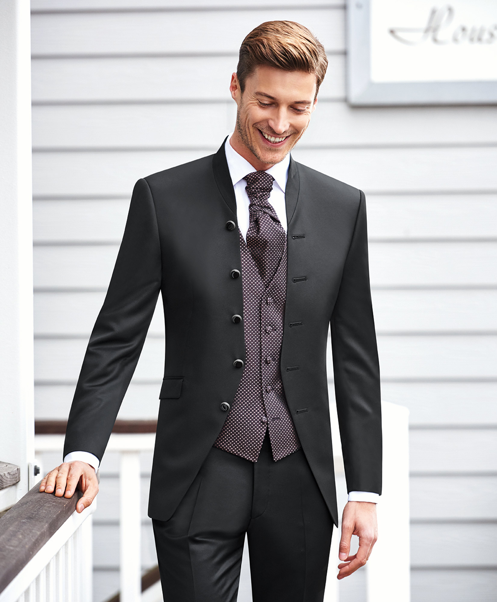 Dark Grey Slim Line 3 Piece Wedding Suit - Tom Murphy's Formal and