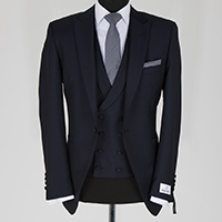 Navy Mohair Peak Wedding Suit - Tom Murphy's Formal and Menswear