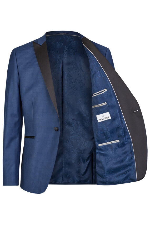 Blue Micro-pattern Tuxedo