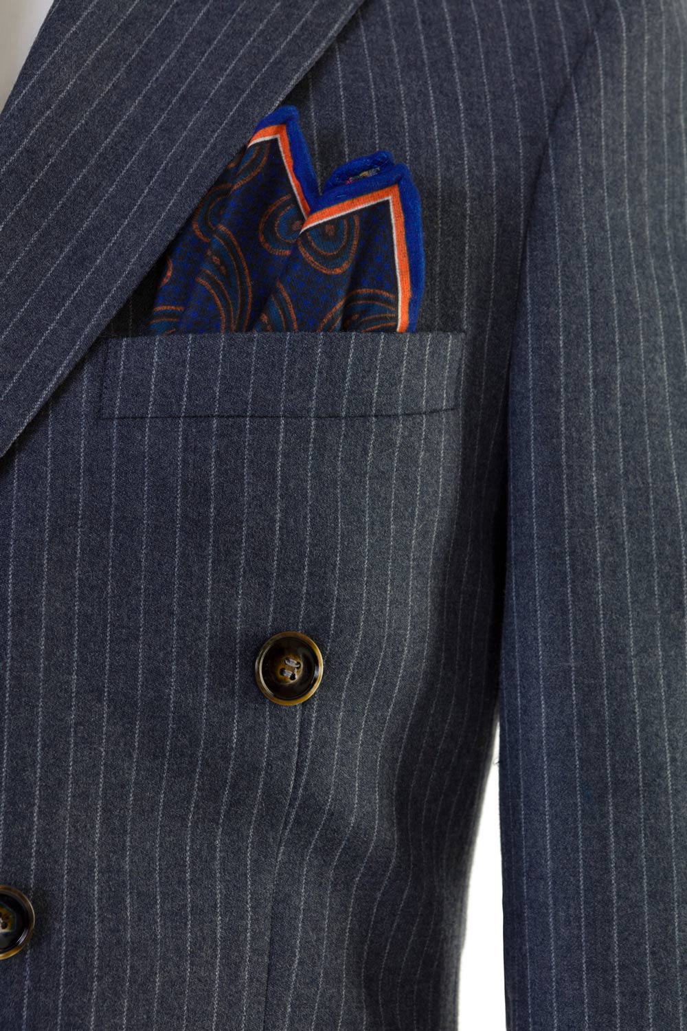 Best Smoke Grey Pinstripe Double breasted suit - Tom Murphy's Formal ...