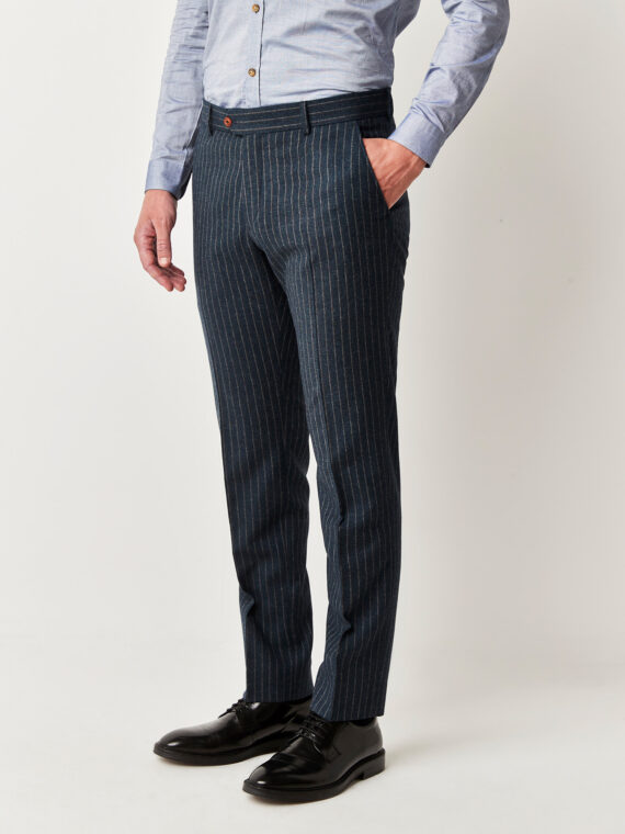 Blue Stripe 3 Piece Suit