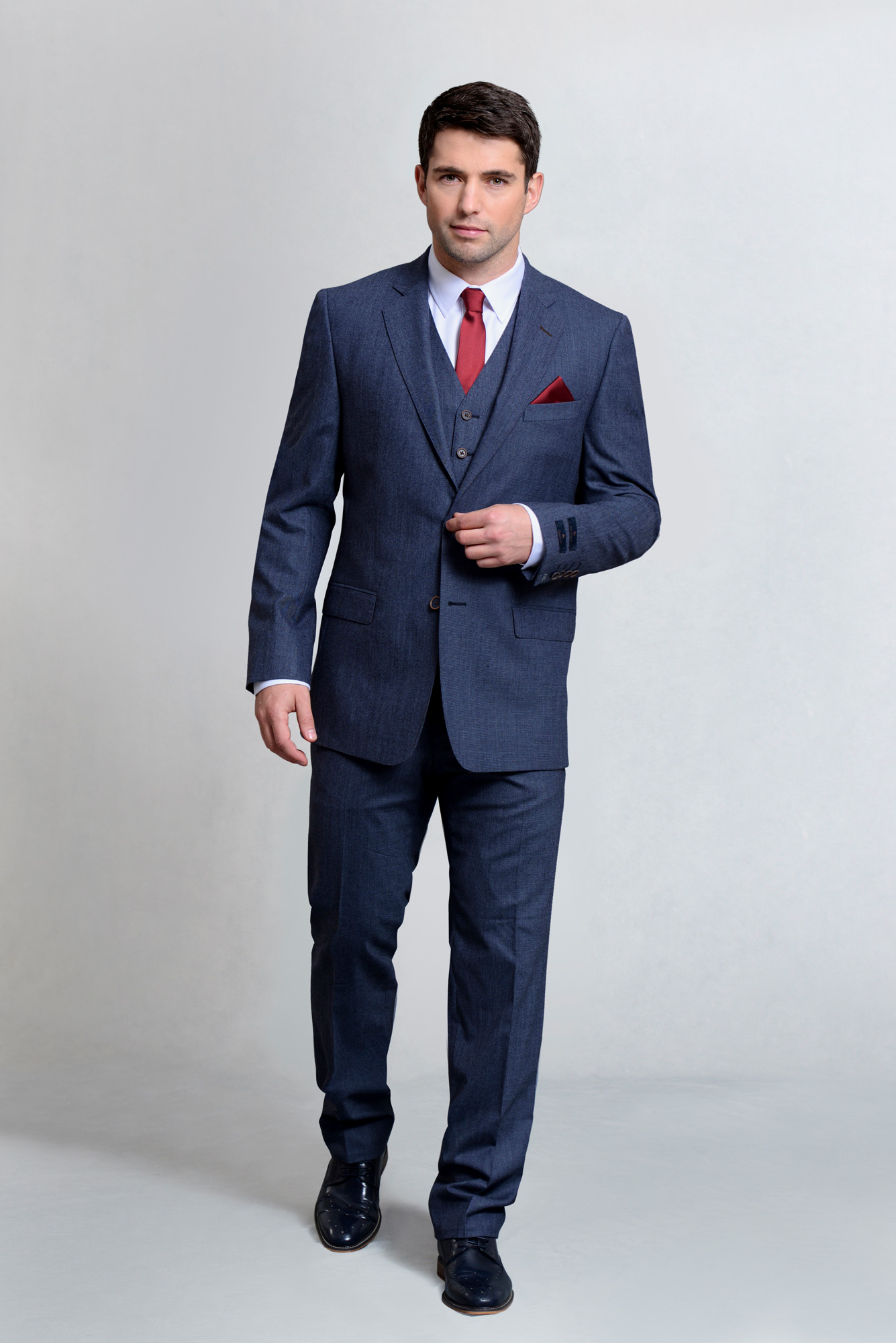 Blue Mix & Match 3 Piece Classic Fit Suit - Tom Murphy's Formal and ...