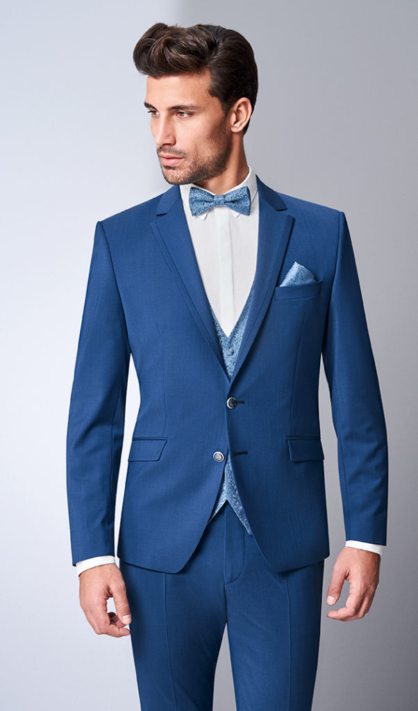 Azzurro Blue 3 Piece Wedding Suit - Tom Murphy's Formal and Menswear