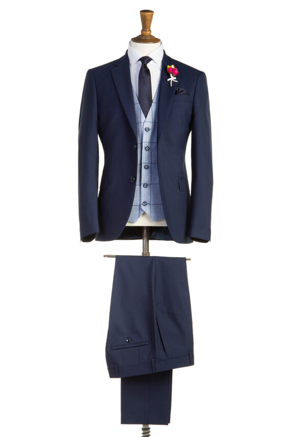 Holditch Navy Tweed Suit