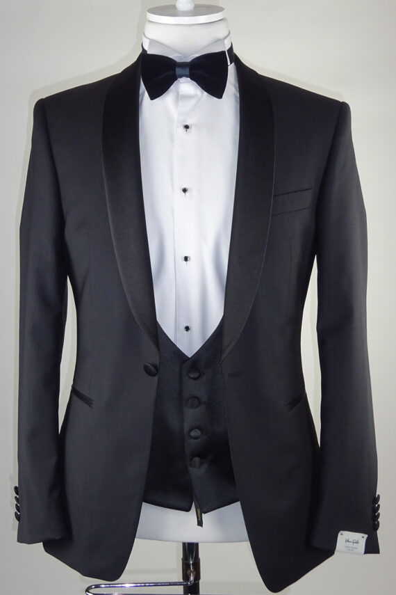 Black wedding tuxedo