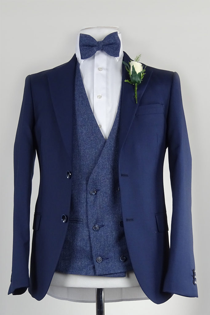 Navy Suit Blue Double breasted Waistcoat/rental option 120 Euro - Tom ...
