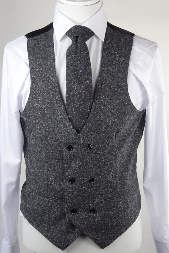 Charcoal Double breasted Waistcoat