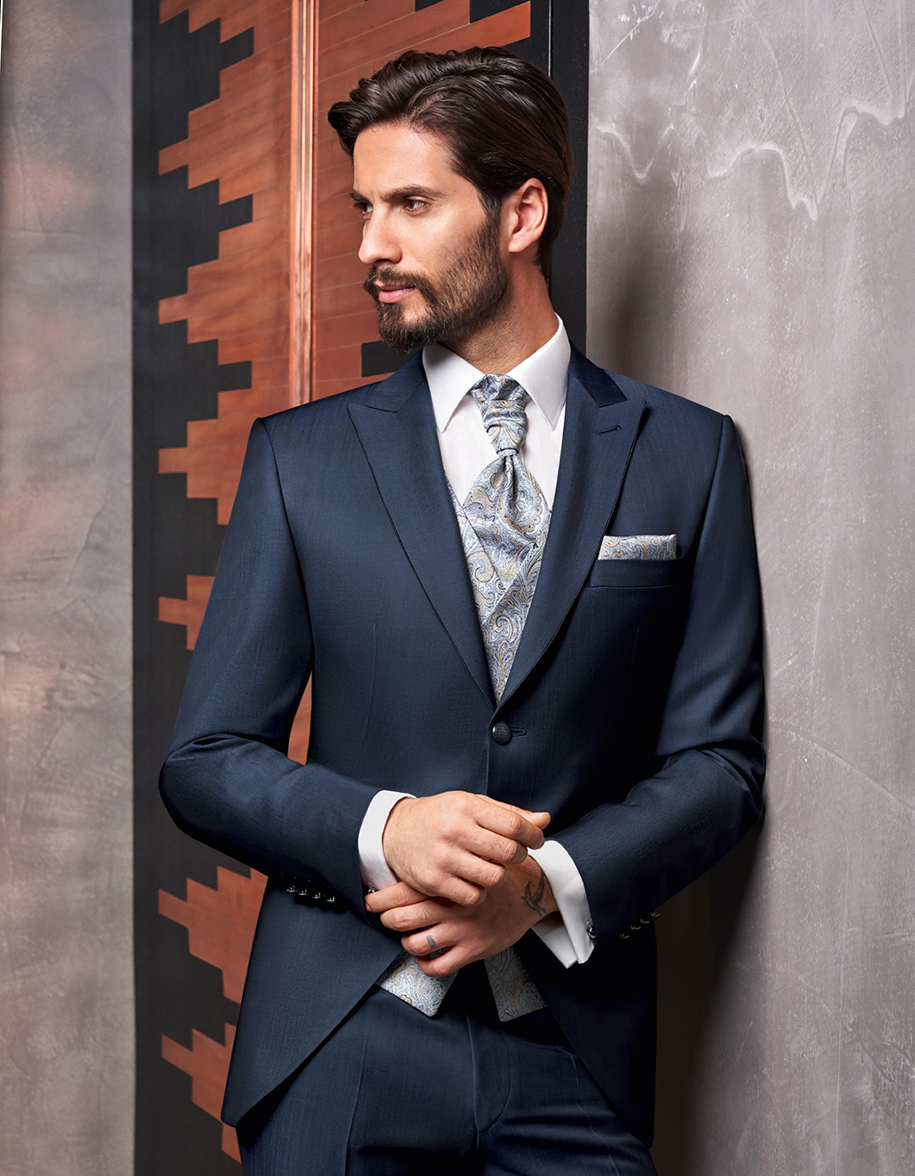 Mid Blue 3 piece Wedding Suit - Tom Murphy's Formal and Menswear
