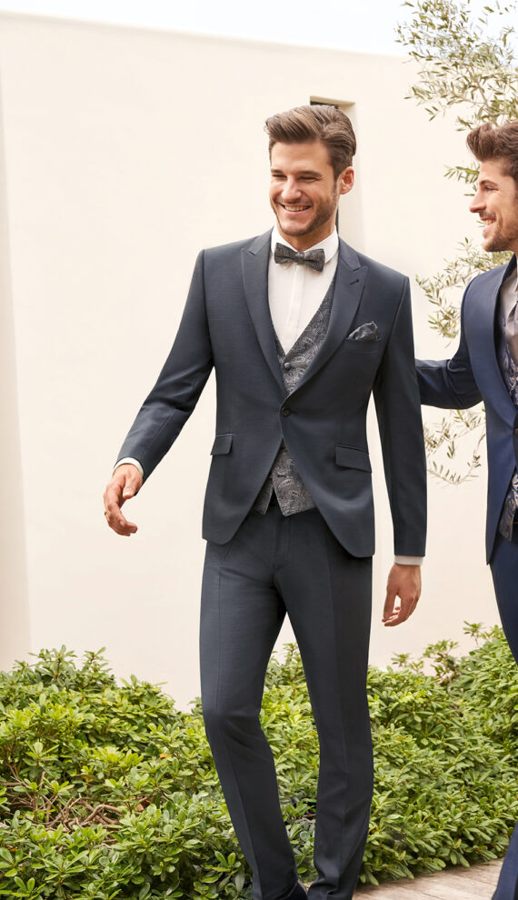 Grey 3 piece Wedding Suit