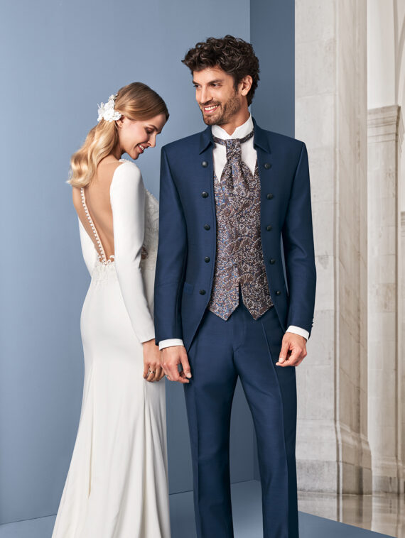Royal Blue 3 piece Wedding Suit