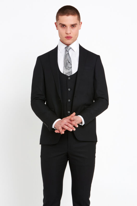 Antoine Black 3 Piece Suit