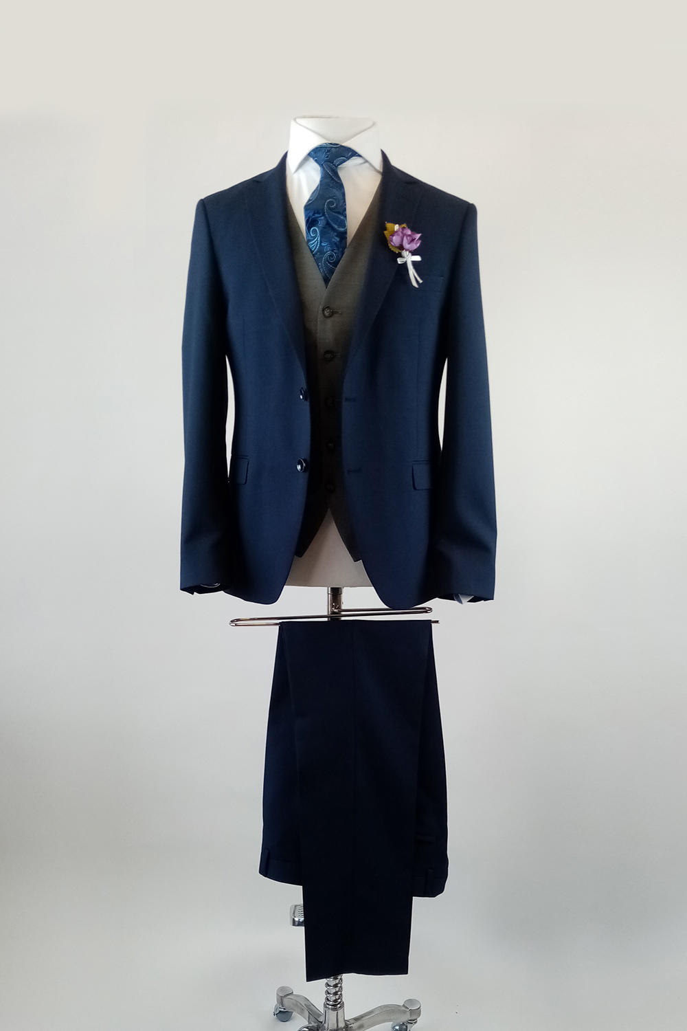 Como Grey 3 Piece Suit - Tom Murphy's Formal and Menswear