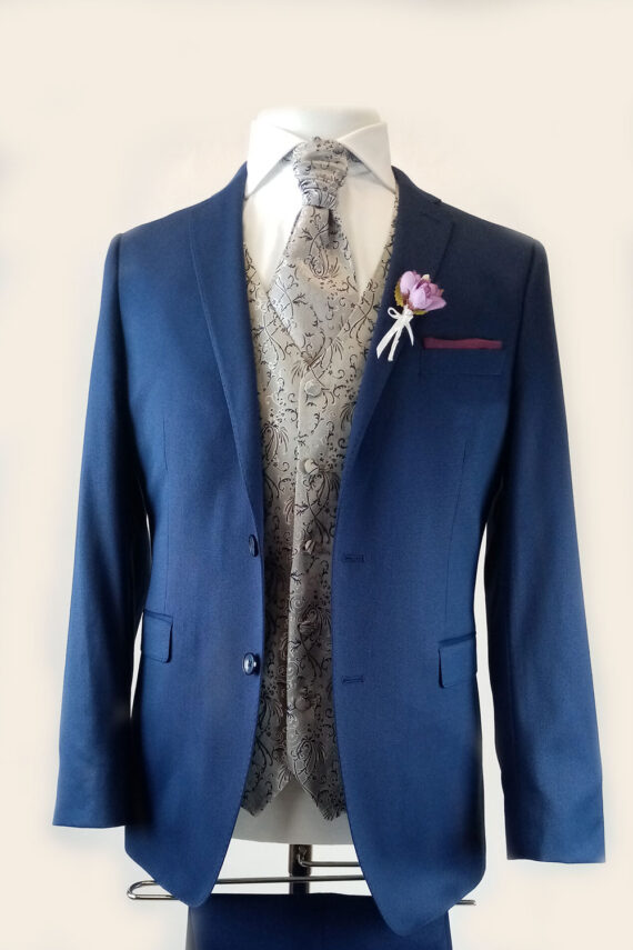 Rochester Mid Blue 3 Piece Suit