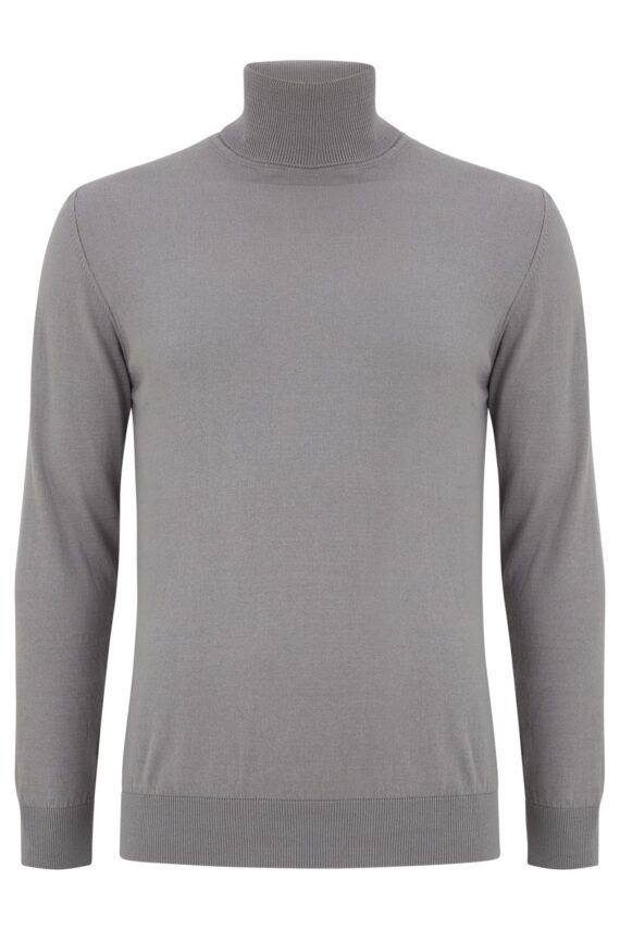 Dax Silver Rollneck Sweater
