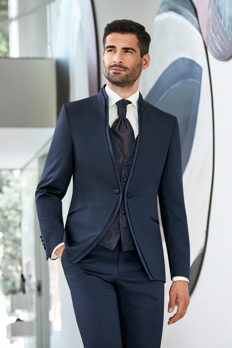 Dark Blue 3 piece Wedding Suit - Tom Murphy's Formal and Menswear