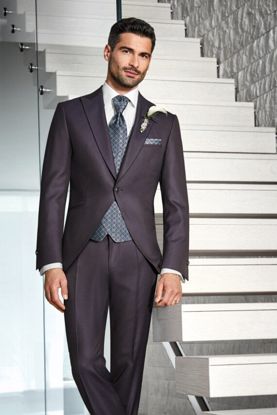 Merlot 3 piece Wedding Suit