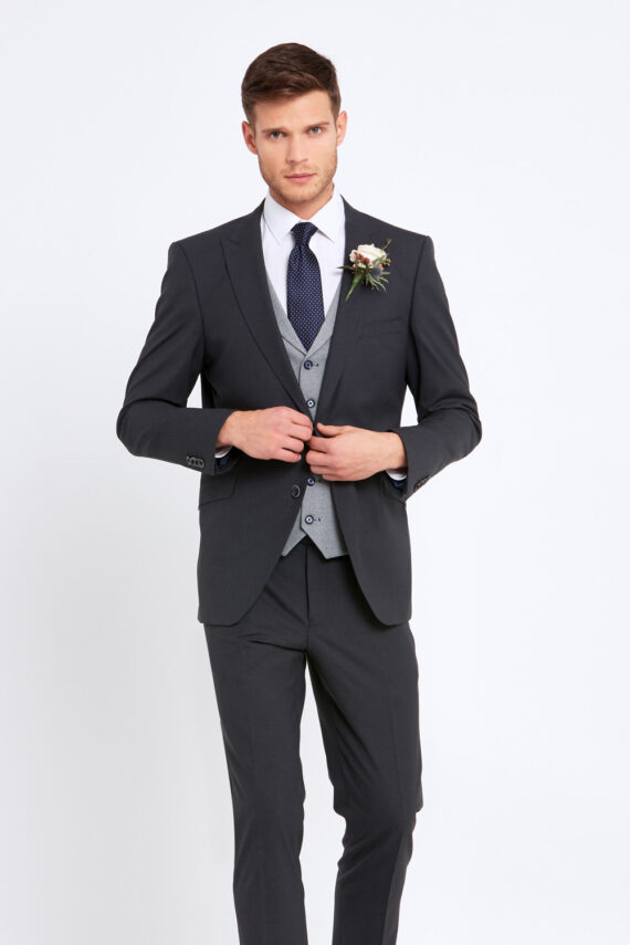 Jonny Charcoal Wedding Suit