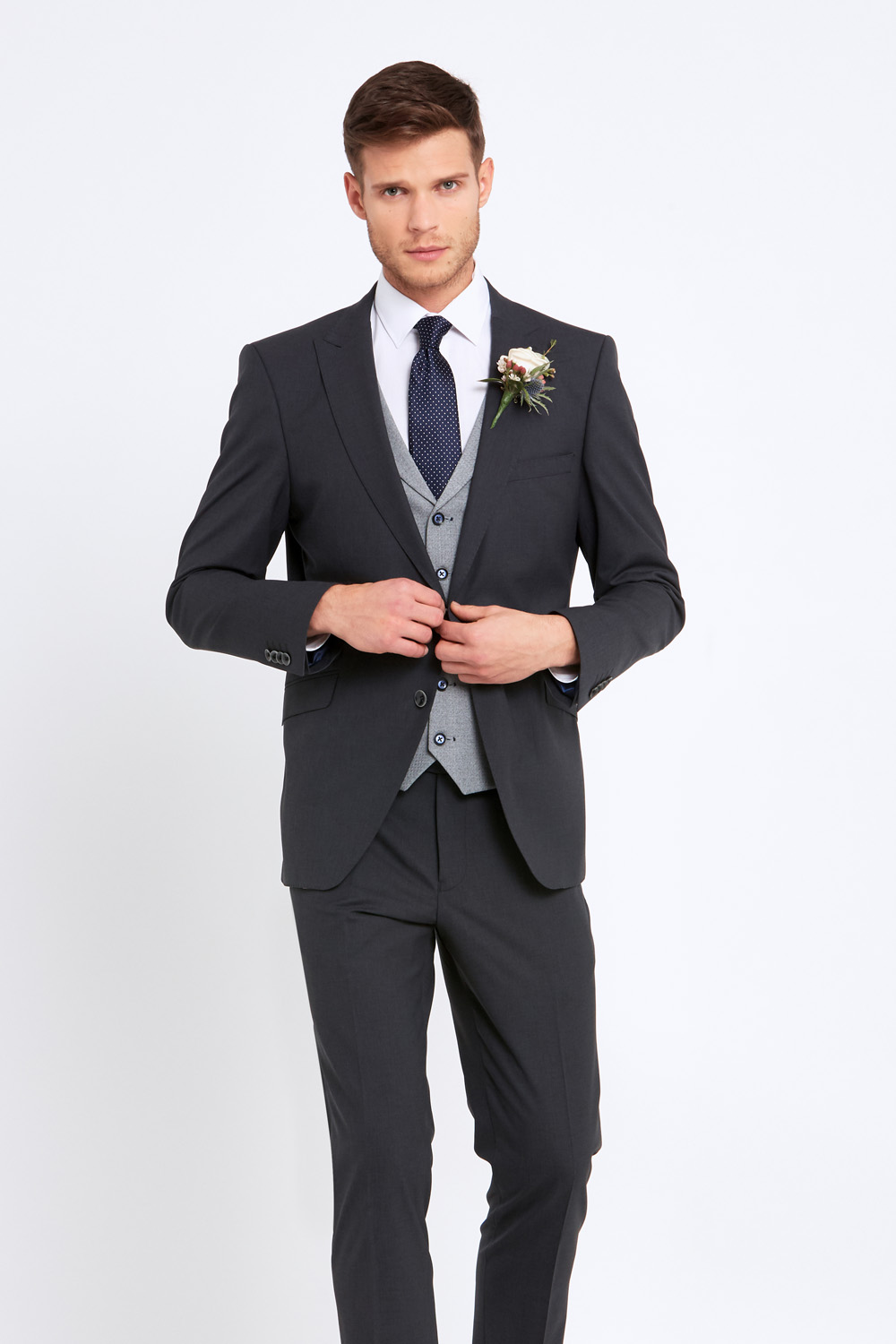 Jonny Charcoal Wedding Suit - Tom Murphy's Formal and Menswear