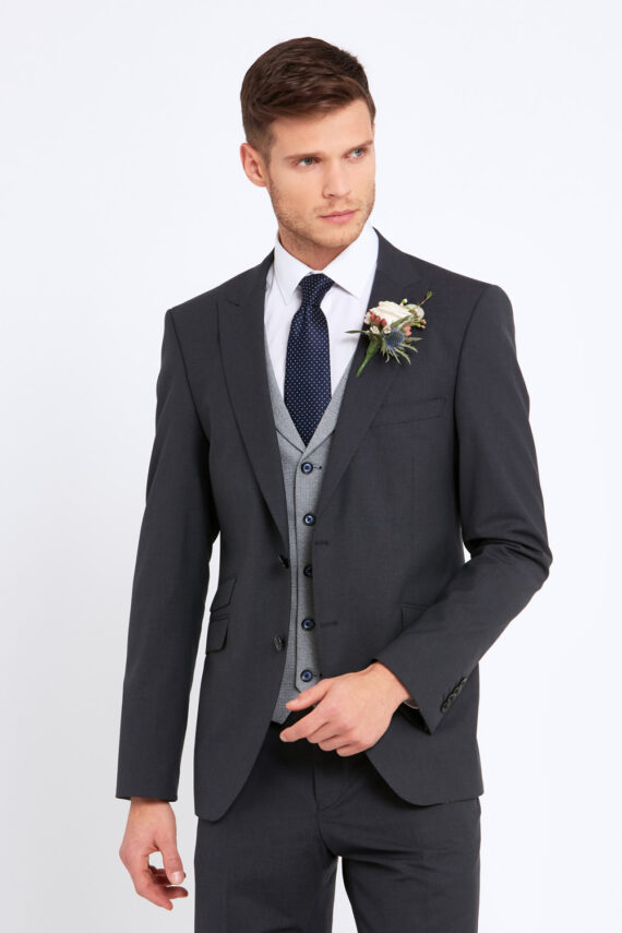 Jonny Charcoal Wedding Suit