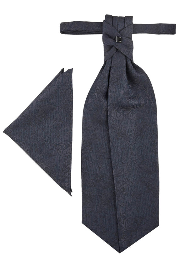 Royal Blue Floral Cravat