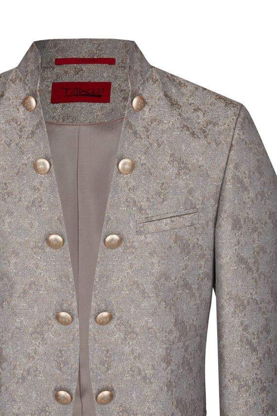 Royal Silver Gold patterned Jacket