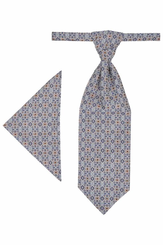 Royal Steel Blue pattern Tie