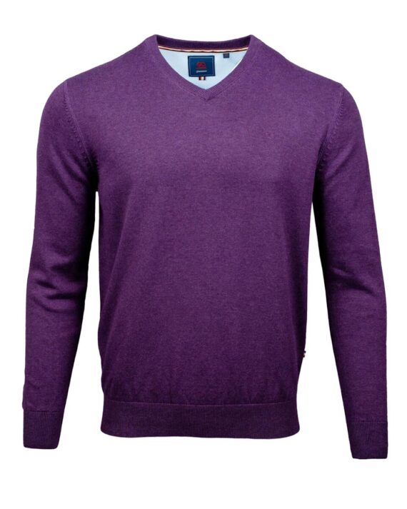 Valencia-Purple-v-neck-jumper