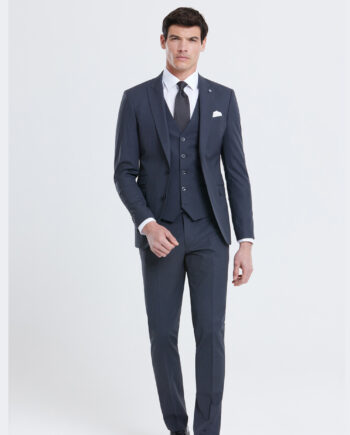 Johnny Charcoal 3 Piece Wedding Suit