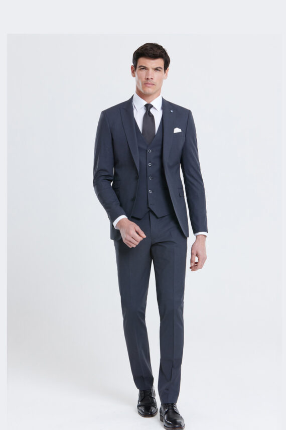 Johnny Charcoal 3 Piece Wedding Suit