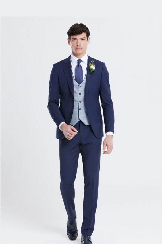 Raymond Blue 3 Piece Wedding Suit