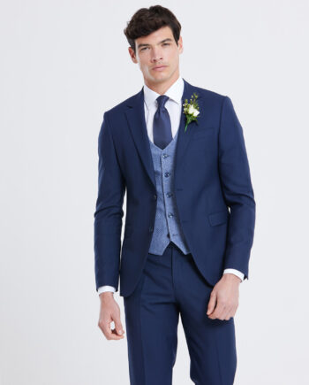 Simon Blue 3 Piece Wedding Suit