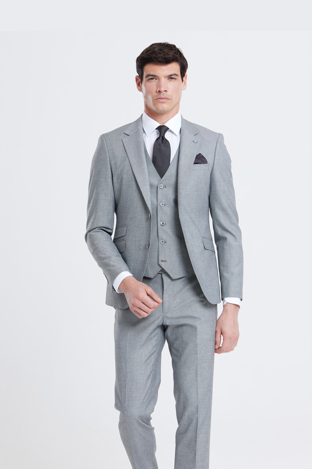 Stanley Silver 3 Piece Wedding Suit - Tom Murphy's Formal and Menswear