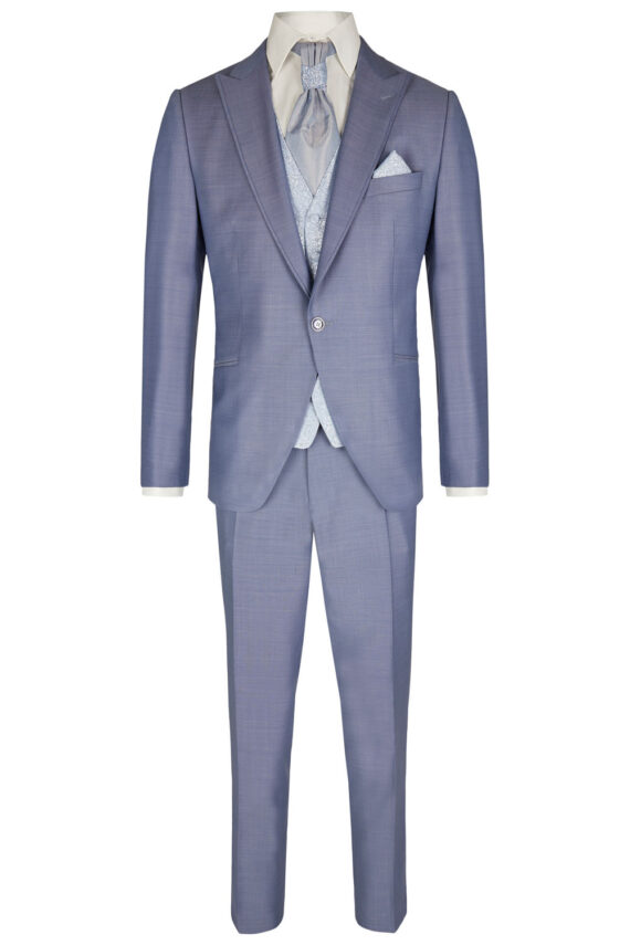 Ice Blue 3 piece Wedding Suit