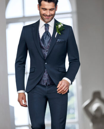 Midnight Blue 3 piece Wedding Suit