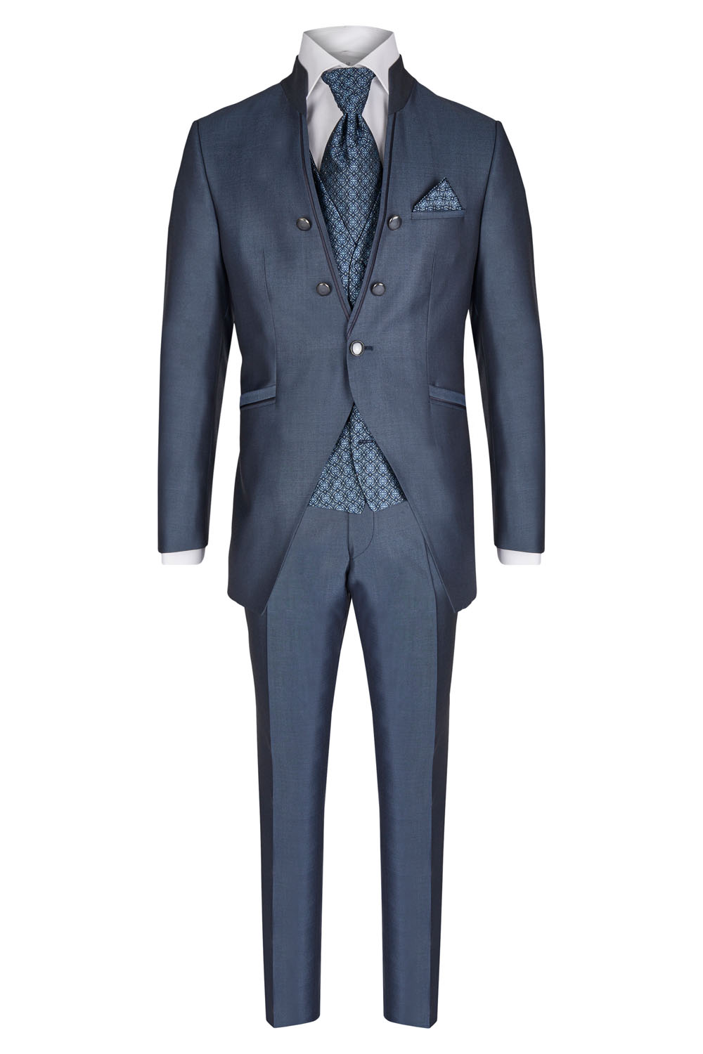 Smoke Blue 3 piece Wedding Suit - Tom Murphy's Formal and Menswear