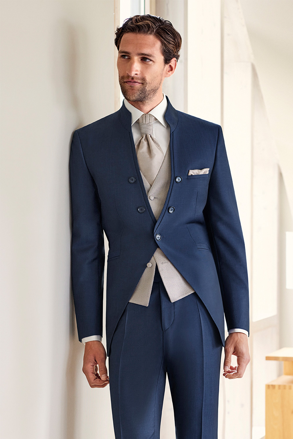 Naples Blue 3 piece Wedding Suit