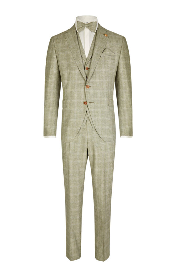 Reed Check 3 piece Wedding Suit