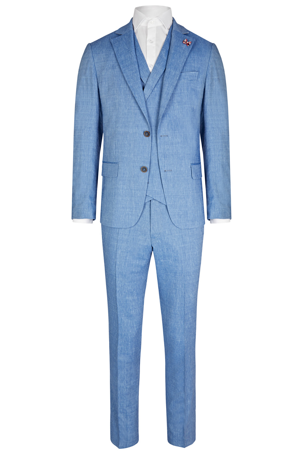 Ciel Blue Vintage 3 Piece Wedding Suit - Tom Murphy's Formal and Menswear