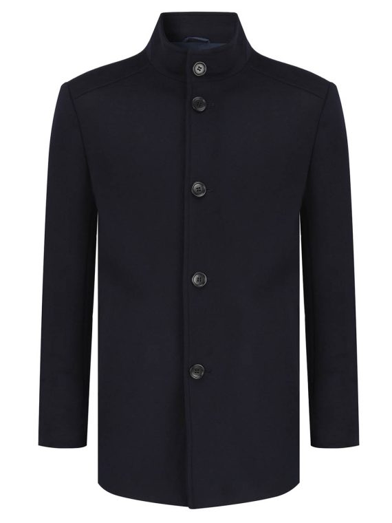 Daniel Grahame Dark Blue Watson Tailored Coat