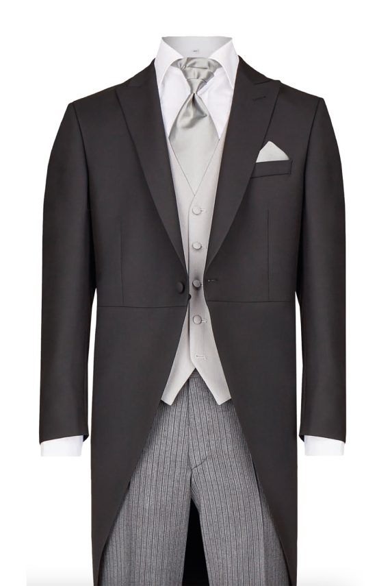 Black Morning Coat 3 Piece Suit